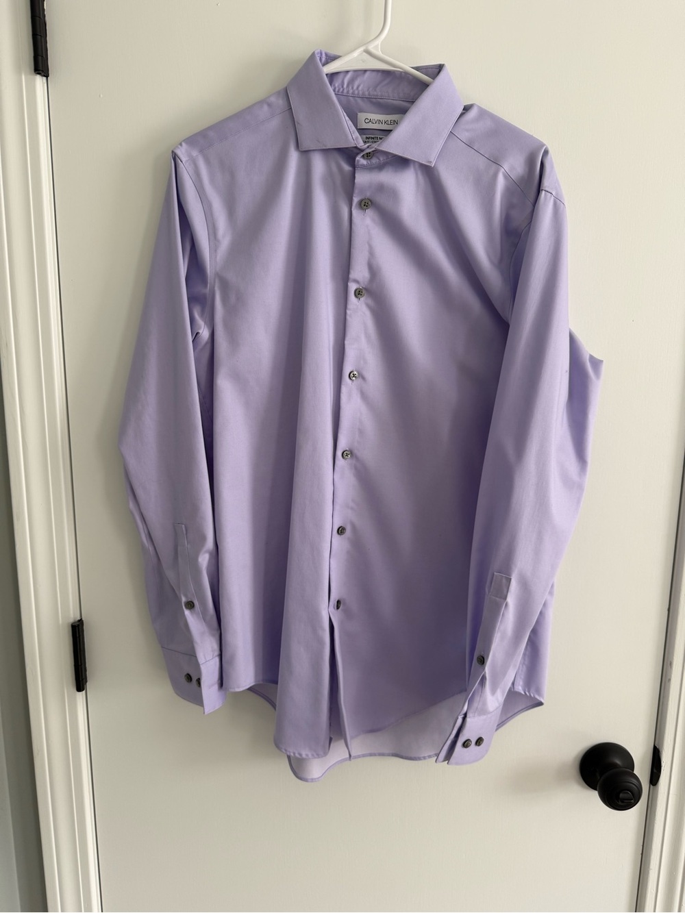 Calvin Klein Lavender Button-Front Dress Shirt